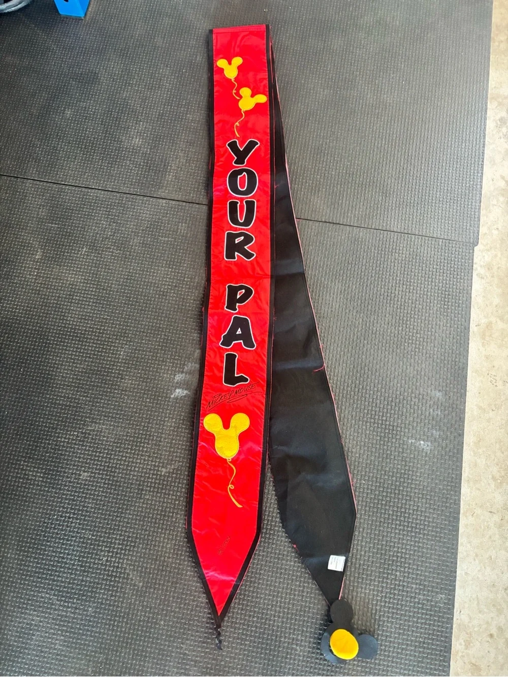 Disney Mickey Mouse Red Happy Birthday Pennant Banner with Multicolor Accents